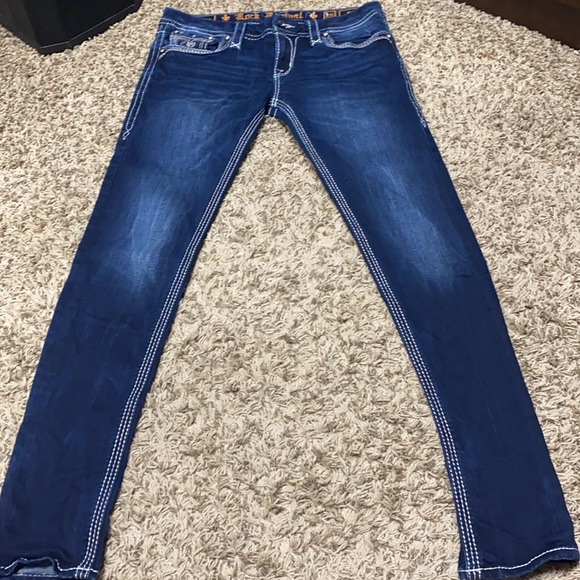 SOLD EUC Rock Revival Axteen Skinny Jean size 29 - Picture 3 of 8
